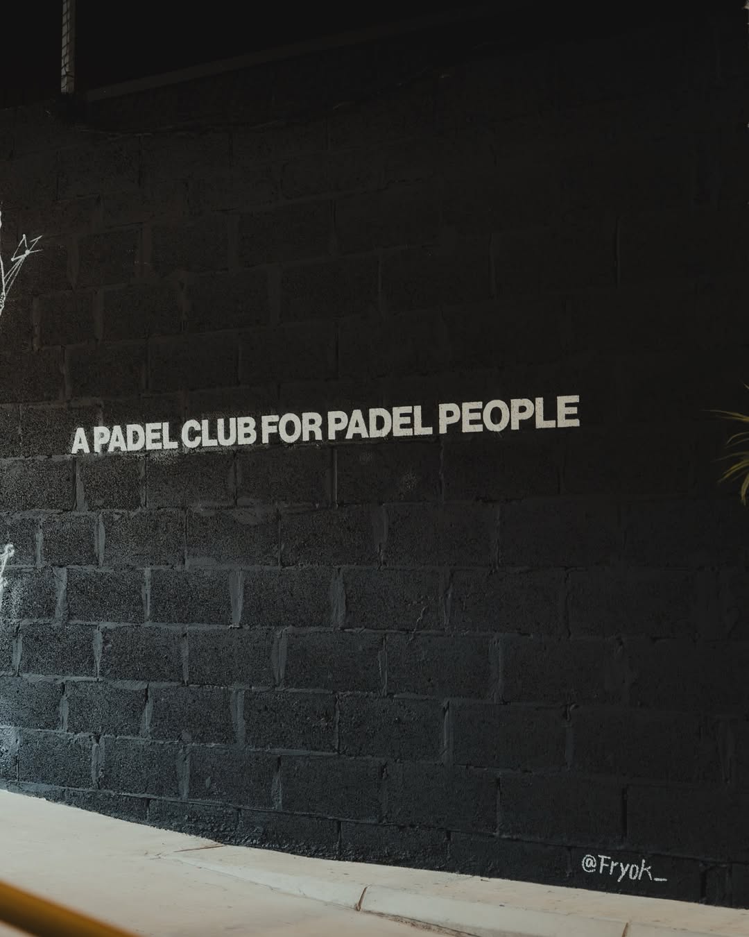 Custom wall art inside the club